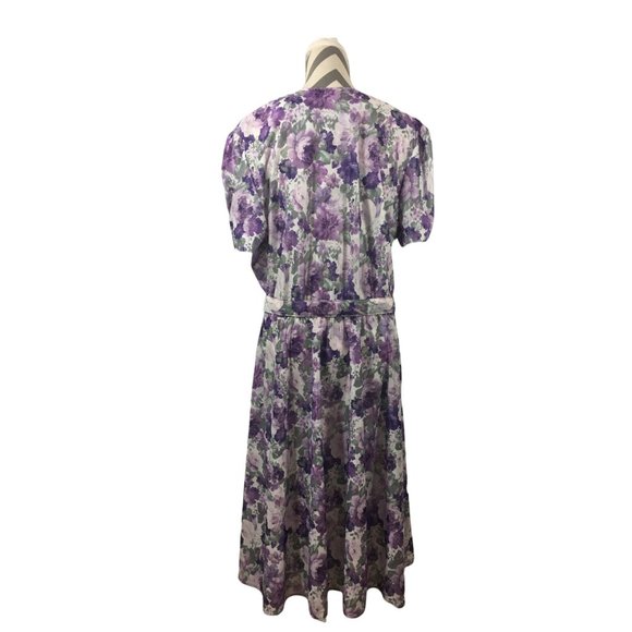 Anthony Richards vintage floral print dress size M - Picture 7 of 8
